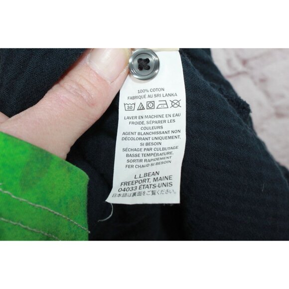 LL Bean Cloud Gauze Cover Up Midi Dress Black Size Medium - Picture 10 of 12